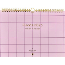 A-Journal Weekplanner Familieplanner , 2022-2023 , Lila , 16 maanden
