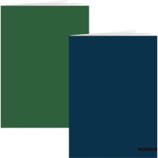 Blokschrift A4 , ruit , Soft Touch Rave , Blauw en Groen
