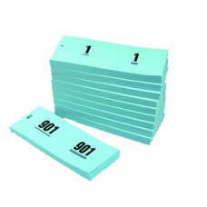 Nummerblok 41x122mm Nummering 1-1000 Blauw 10stuk