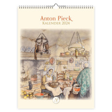 Anton Pieck kalender groot Keukeninterieur 2024
