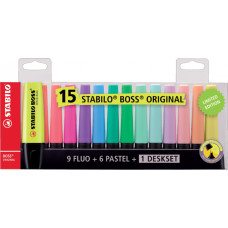 Markeerstift Stabilo Boss bureauset 70 blister à 15 stuks 