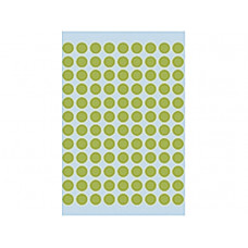 Etiket Herma 1848 Rond 8mm 540st Fluor Groen