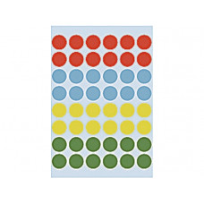 Etiket Herma 1851 Rond 12mm 240st Assorti