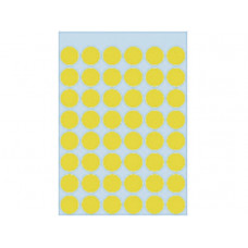 Etiket Herma 1861 Rond 12mm 240st Geel