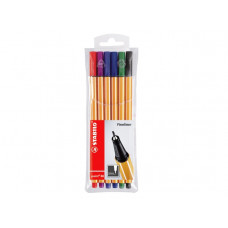 Fineliner Stabilo Point 88/6 6st Ass